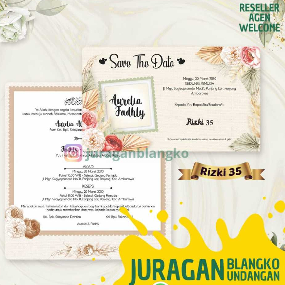 Blangko Undangan Rizki 35 | Juragan Blangko Undangan