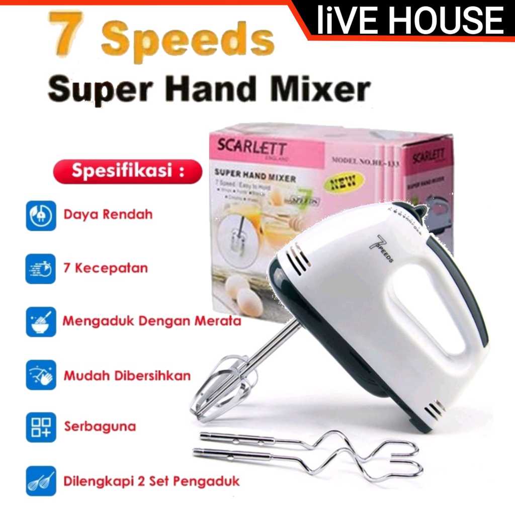 MIXER HAND PENGADUK HAND MIXER SCARLETT MIXER TANGAN