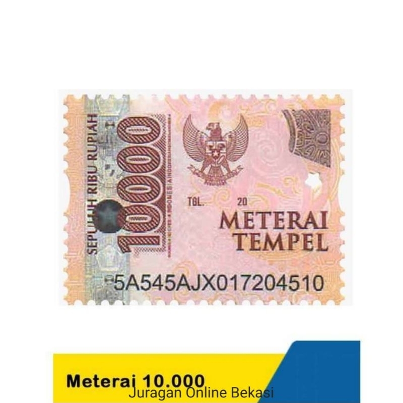 

MATERAI ORIGINAL KANTOR POS [10.000]