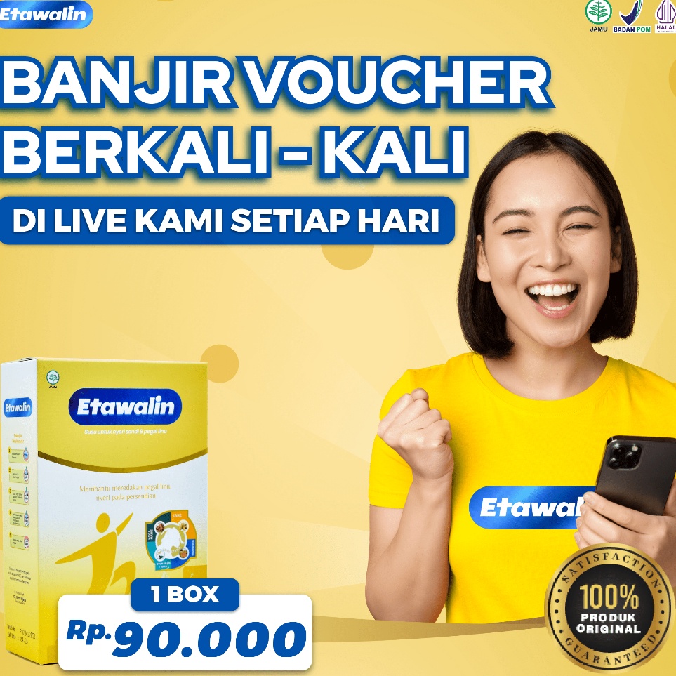 

[KODE ARPYC] Etawalin Susu Etawa Herbal Asam Urat Original 1 Box