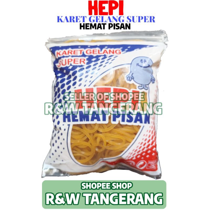 

Karet Serbaguna Harga Hemat Pisan Merk Hepi 1 Pcs Isi 70gr