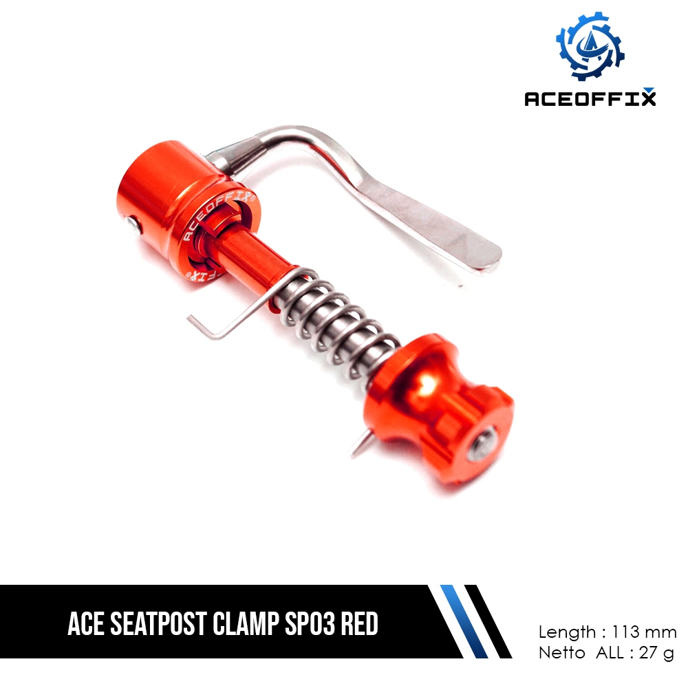 ACE SEATPOST CLAMP SP03 RED FOR FOLDING BIKE 3SIXTY BROMP*** KREUZ