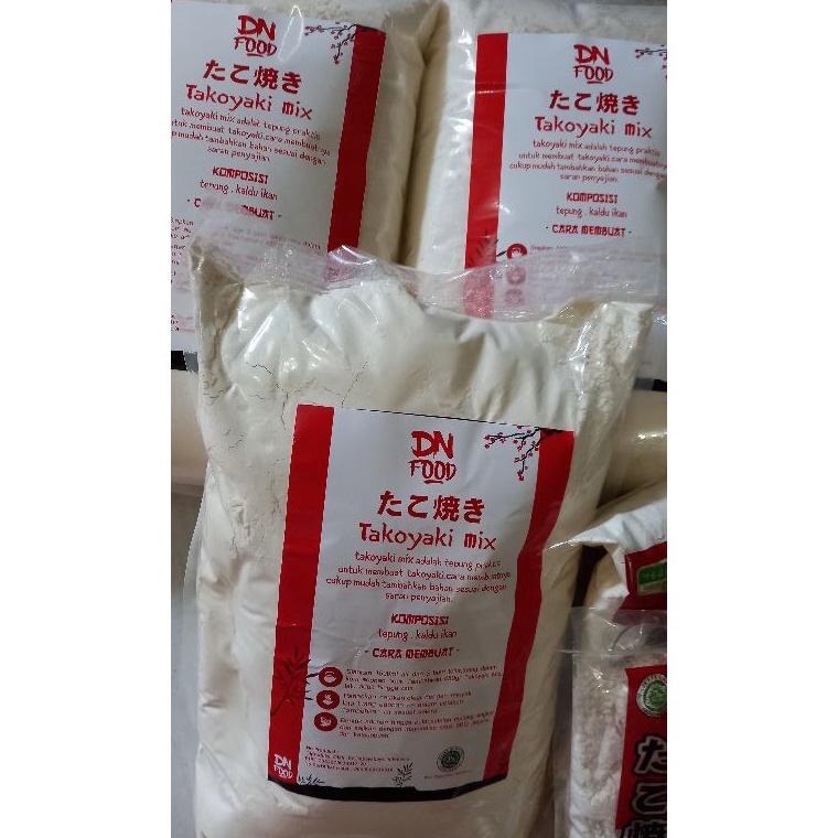 

[KODE C66TJ] tepung takoyaki Halal MUI DNFOOD 2500gr