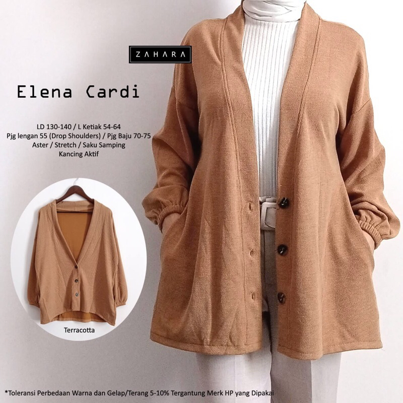 ELENA CARDI • ZAHARA • cardigan outer basic polos