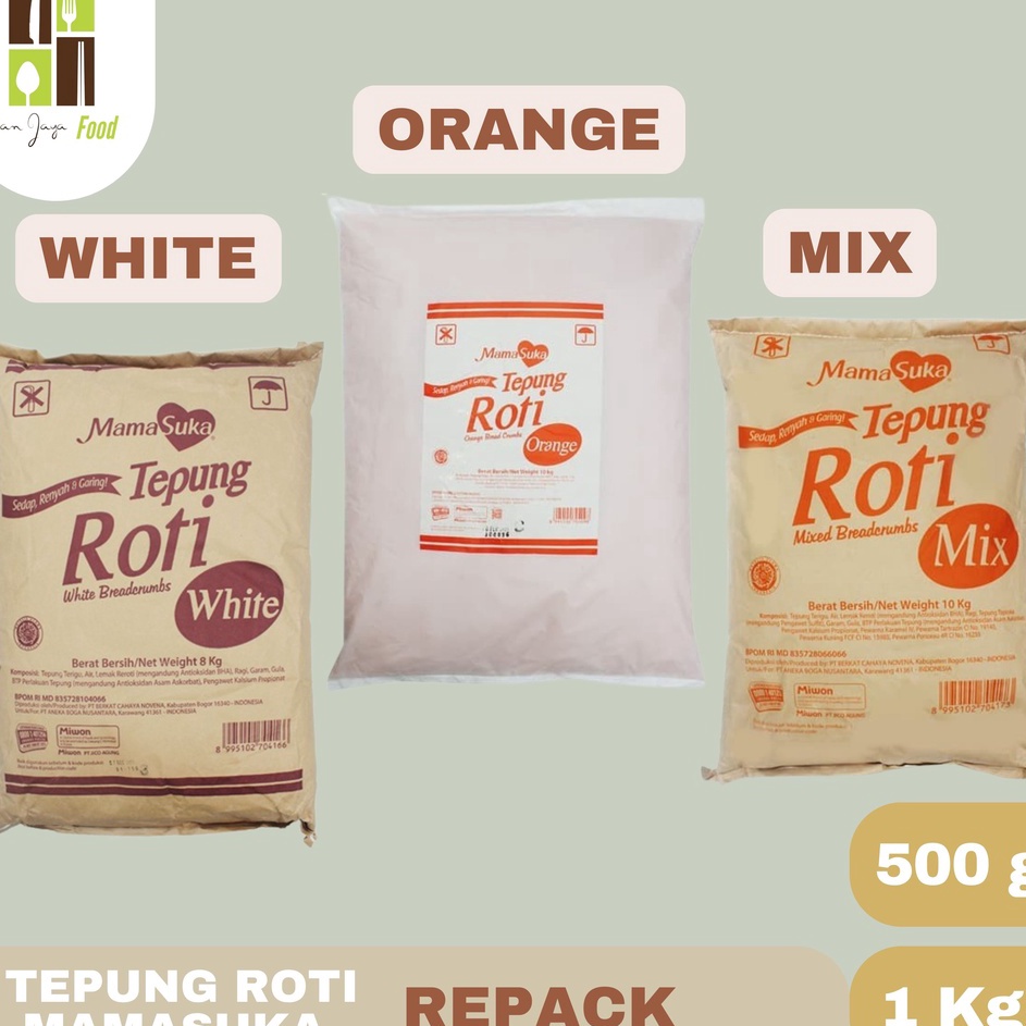 

[KODE PRODUK MSAQP8654] Tepung Roti Mamasuka White / Orange / Mix REPACK