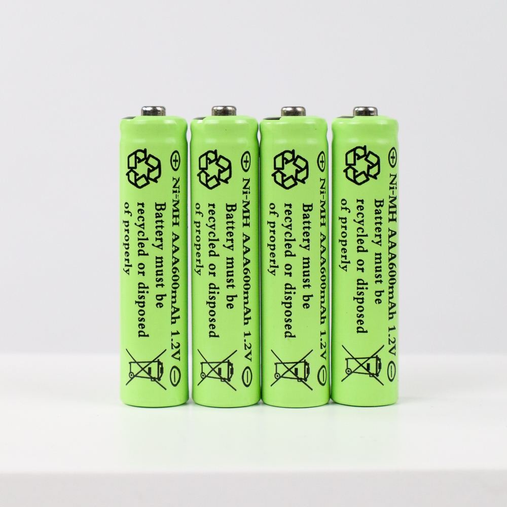 DEAH Batu Baterai AAA Rechargeable Ni-MH 600 mAh 4 PCS - DR600 - Green