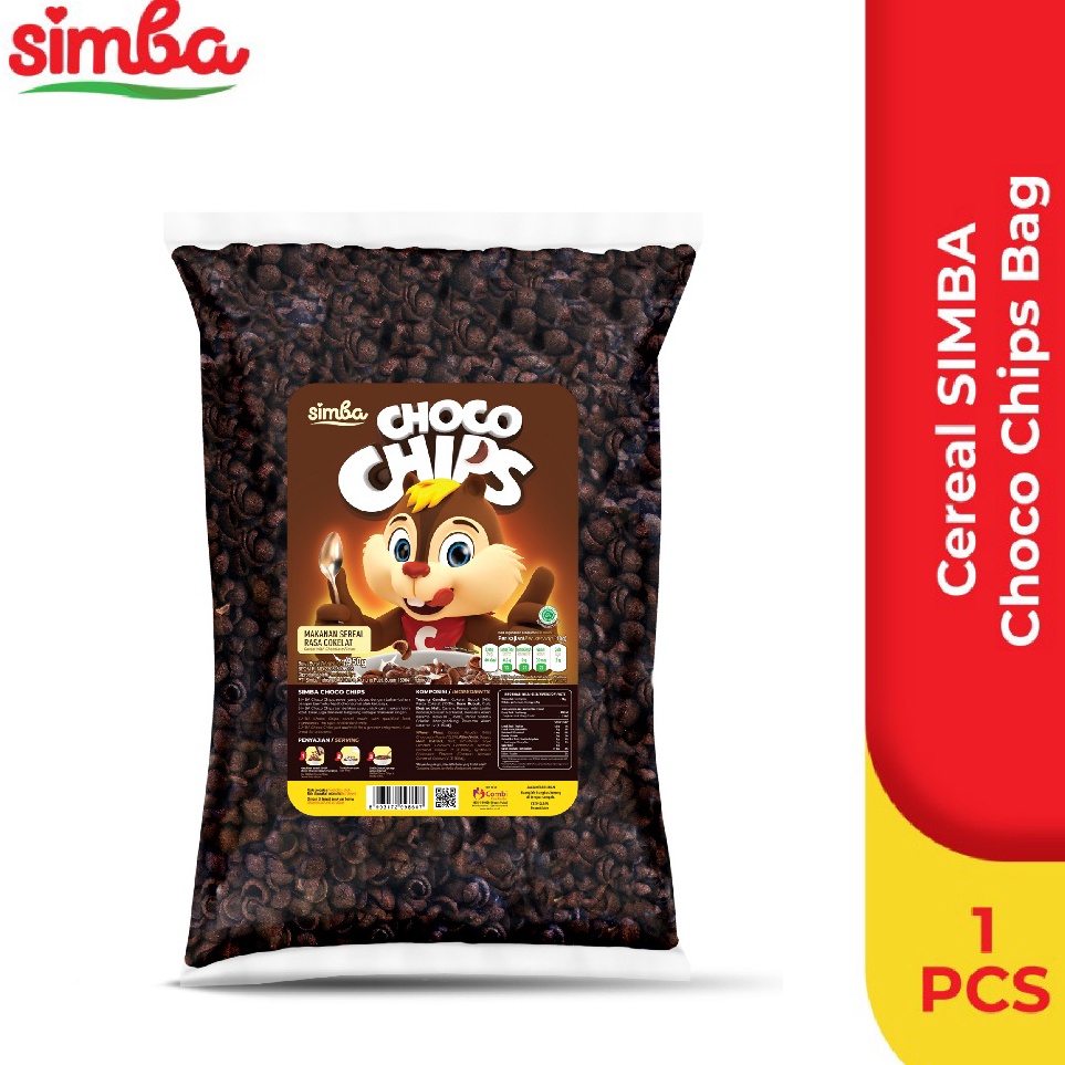 

[KODE PRODUK V0HJB8438] Cereal SIMBA Choco Chips Bag 950 gr