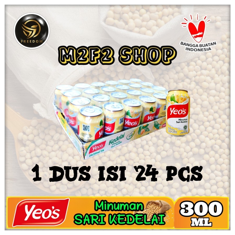 

Yeos Minuman Sari Kedelai | Soya Bean Kaleng - 300 ml (Kemasan Karton)