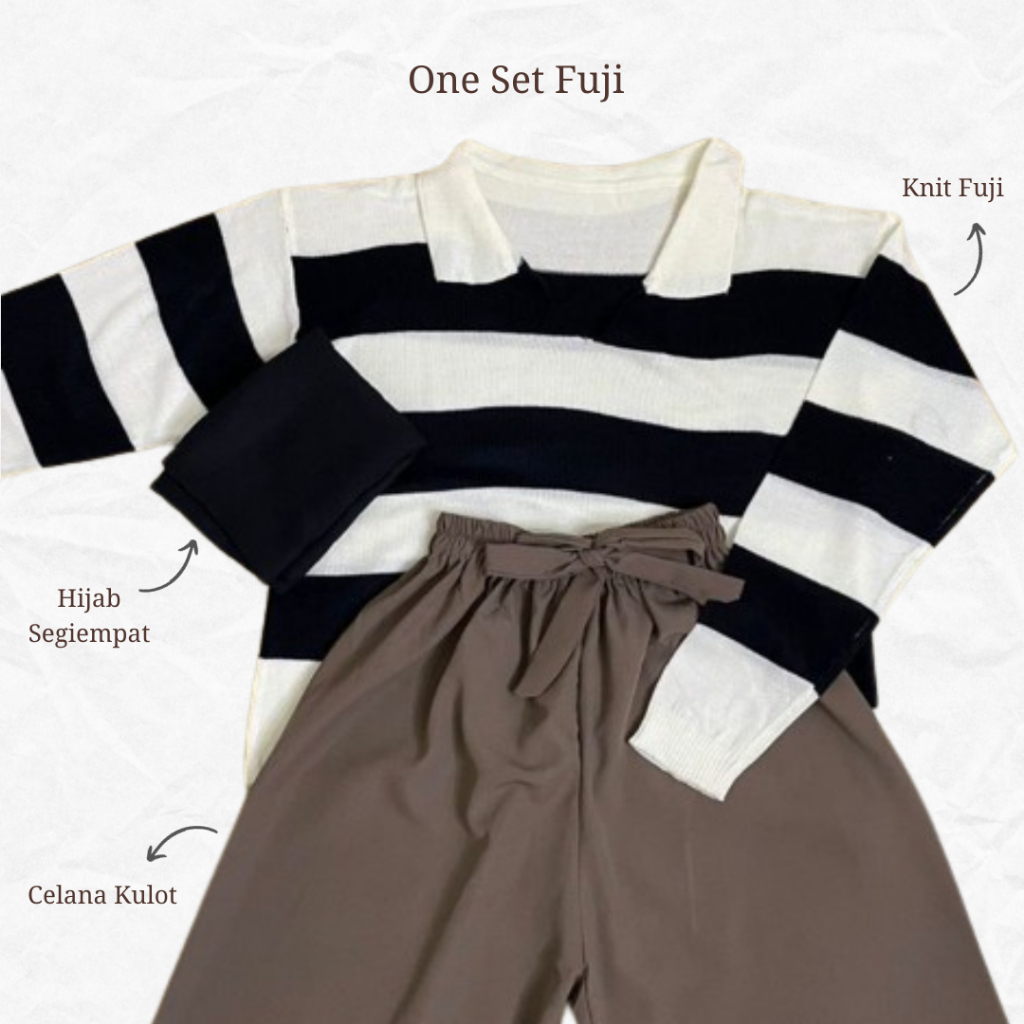 ONE SET RAJUT BLASTER / ONESET KNIT / SETELAN WANITA 3IN1