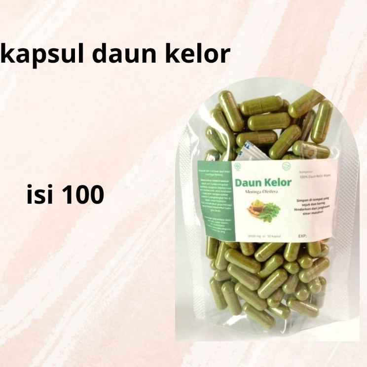 

↕Diskon✰ Daun Kelor Isi 100 Kapsul Moringa R35 ✶