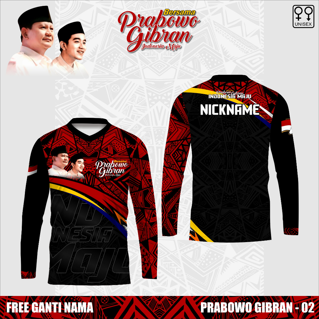 Jersey Dri-fit Indonesia Lengan Panjang _ 02