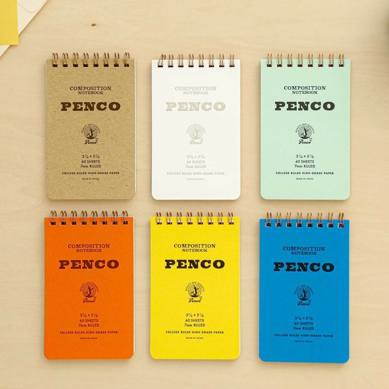 

HighTide Penco Composition Notebook Coil Notepad Buku Tulis Ruled Memo Retro