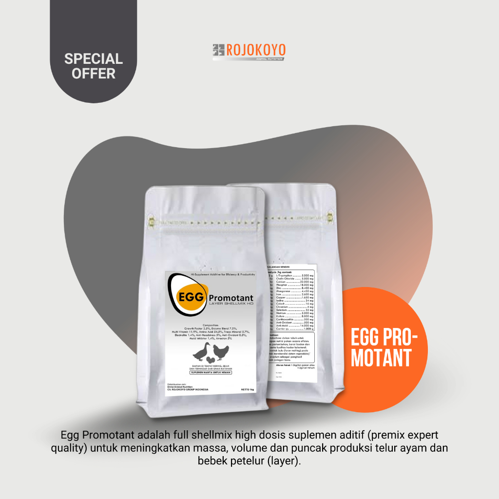 EGG PROMOTANT Layer Shellmix HD Premix Stimulant Ayam & Bebek Petelur