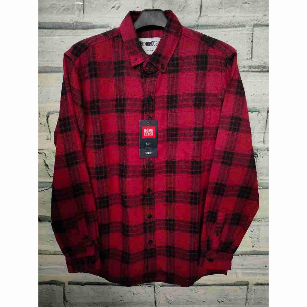 Kemeja Flanel Bombboogie Original