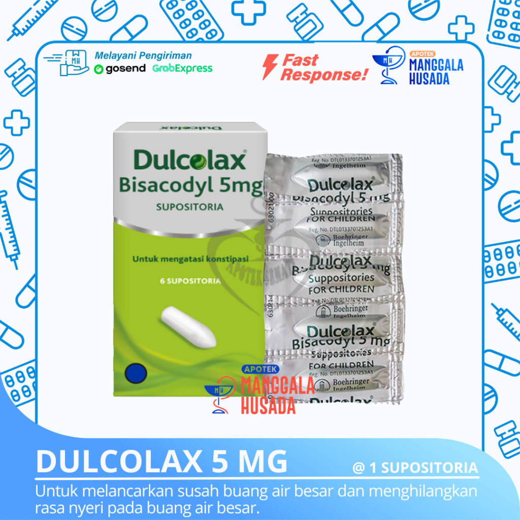 DULCOLAX ANAK 5 MG SUPP @ 1 SUPOSITORIA