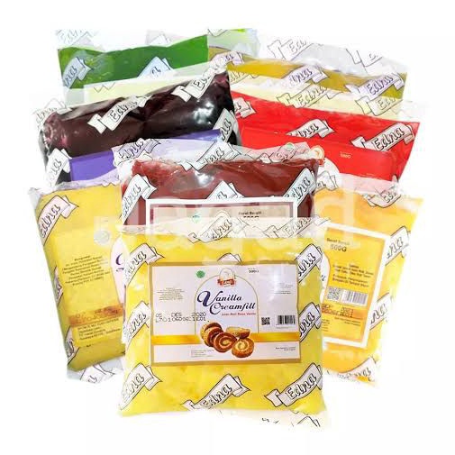 

Grosir Edna Creamfill 500 gram / Selai Roti Rasa Vanila Durian Strawberry Blueberry Nanas Terbatas