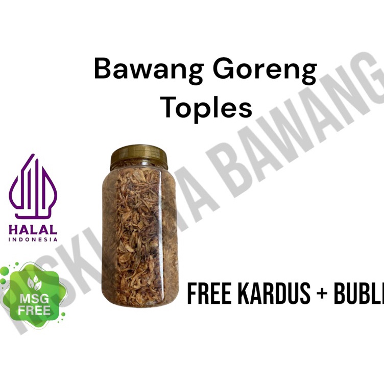 

Harga Termurah Bawang Goreng 200 gram toples gurih dan renyah Terbaru