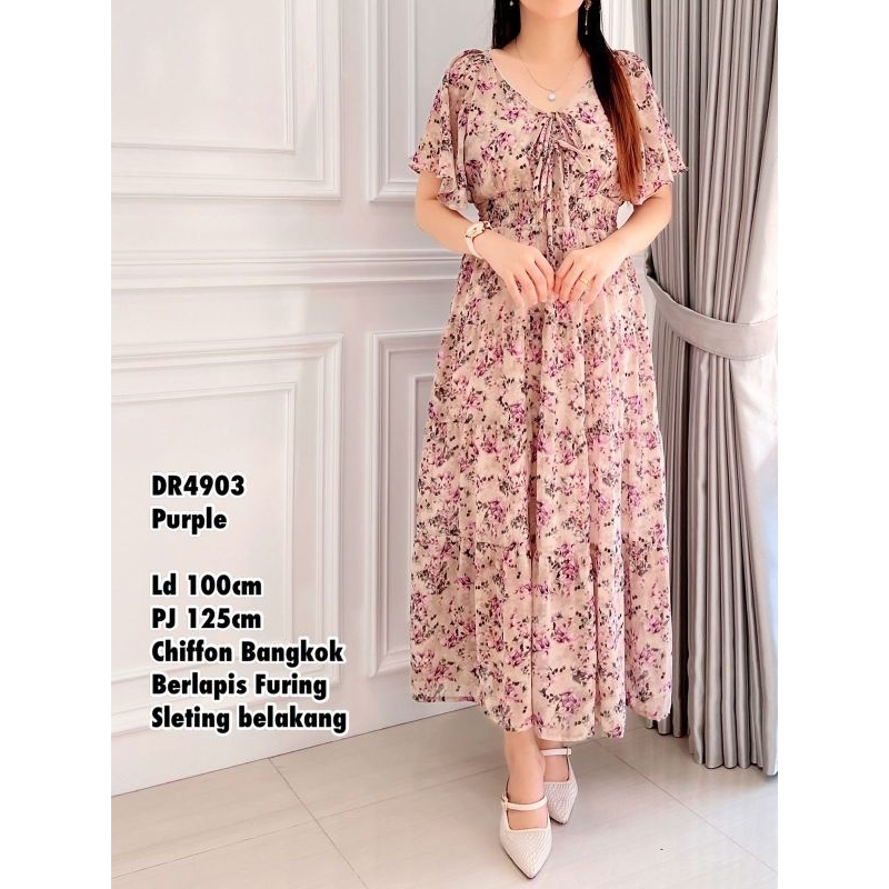 DR4903 Dress Chiffon Bangkok