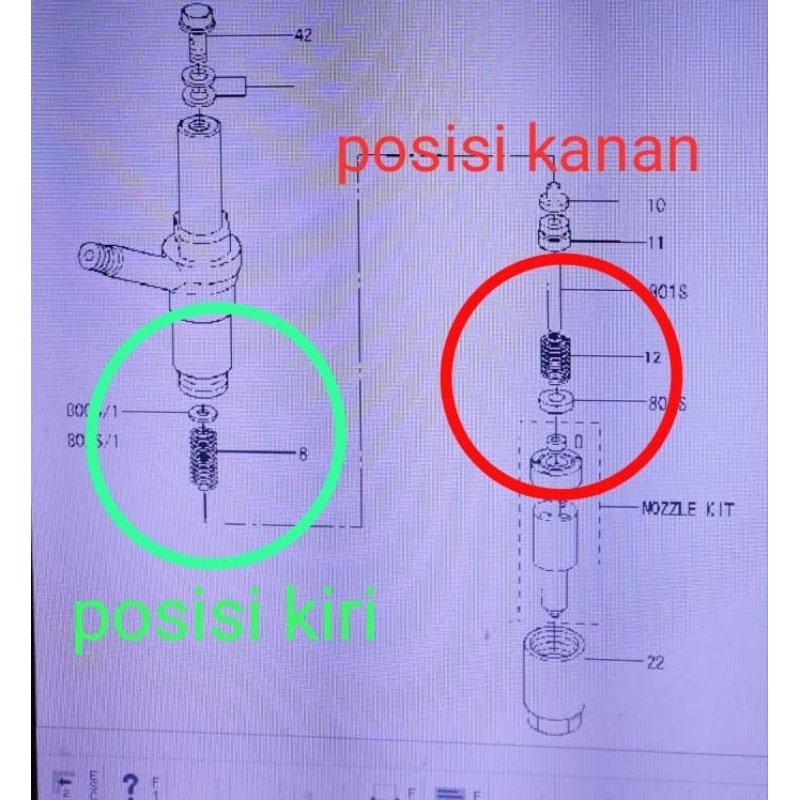Spring Nozzle seri Nozzle utk Isuzu Elf Turbo Euro2 merk ZEXEL ASLI ORIGINAL ORISINIL