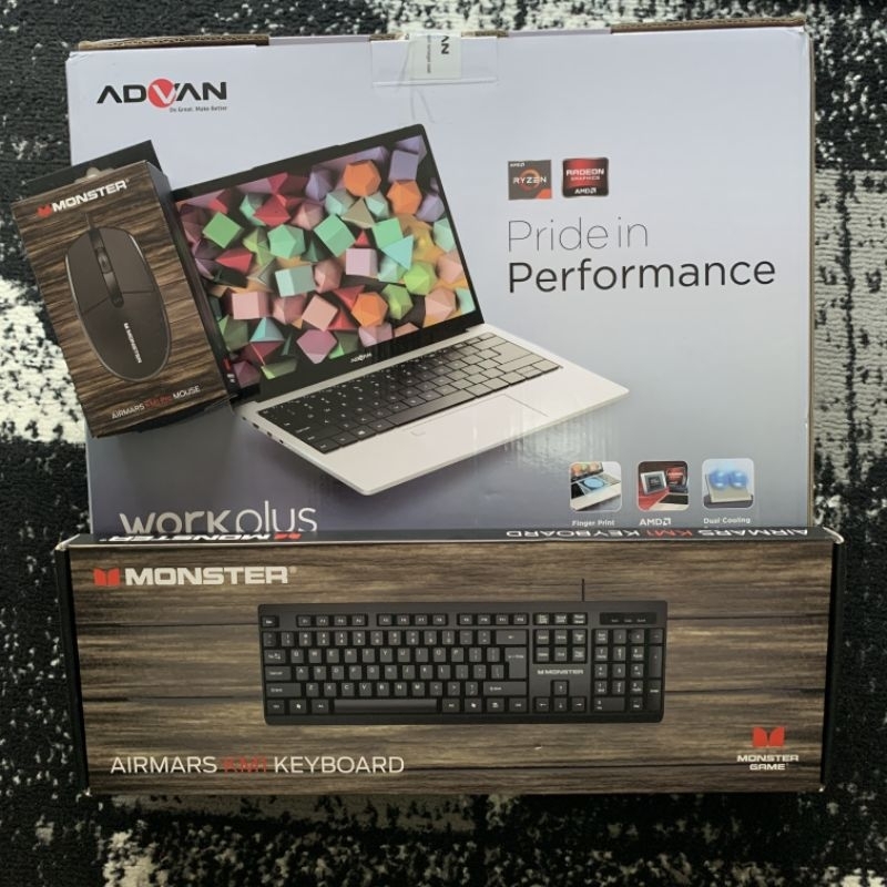 Laptop Advan Workplus Ryzen 5 Ram 16Gb