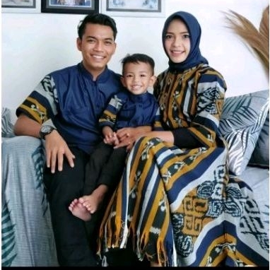 Set couple tenun baju kondangan, clara dress ,set couple keluarga Lebaran & Natalan