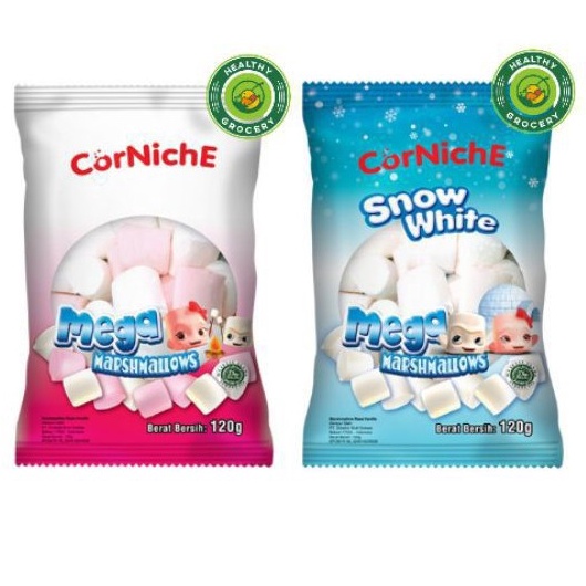 

[KODE YCJVD] CORNICHE Marshmallow Mega 120 gr / Pink White / Snow White