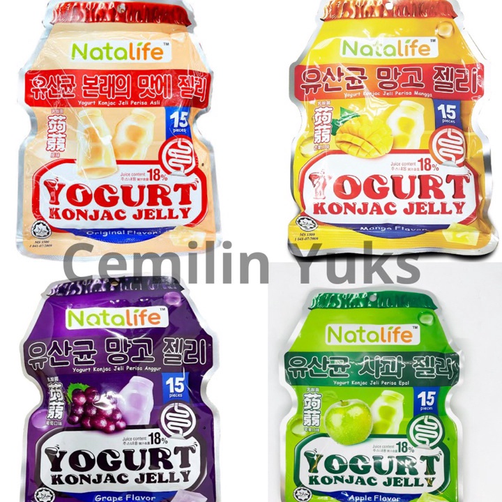 

[KODE QSEDT] Natalife Yogurt Konjac Jelly 300g Jelly Rasa Buah dan Yogurt