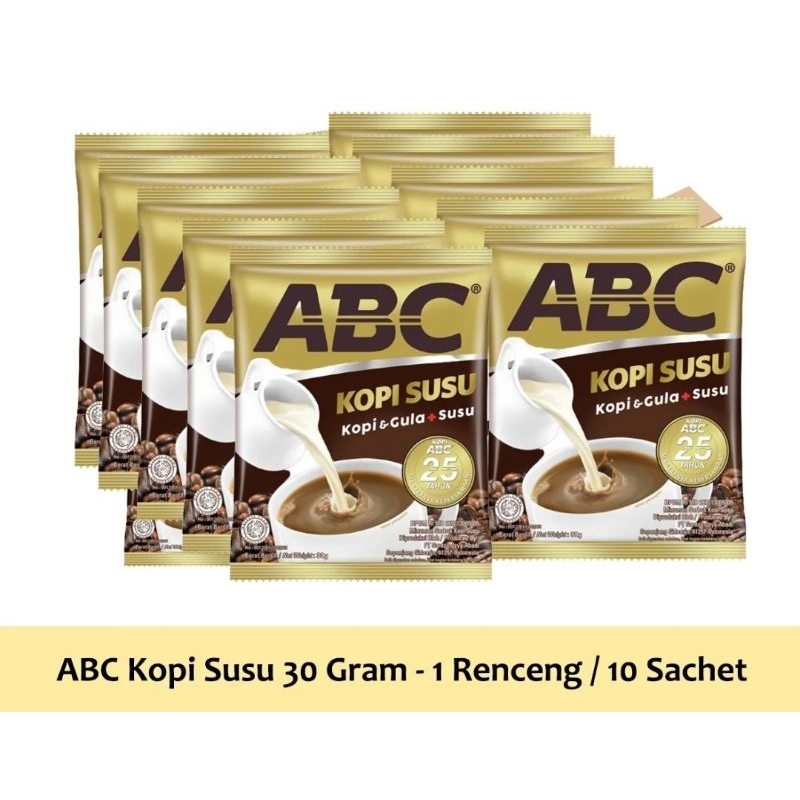 

ABC Kopi Susu Instan Bubuk - 10 Sachet