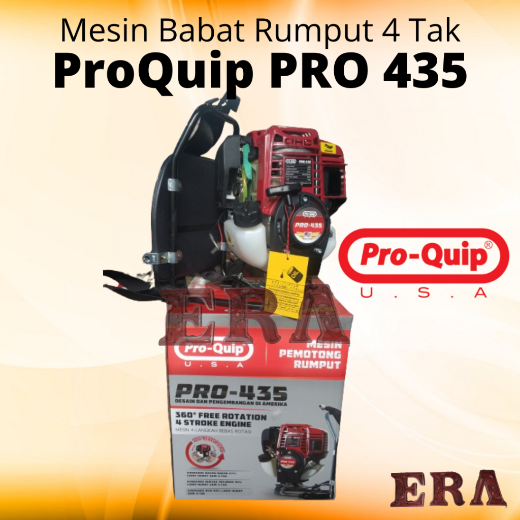 PROQUIP - Mesin Babat Rumput Bensin 4Tak PRO-435 Alat Potong Pangkas Rumput Grass Cutter
