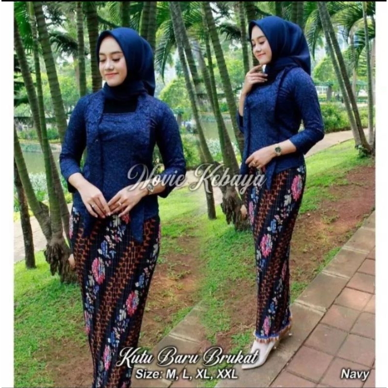 Setelan kutubaru brokat / setelan kutubaru modern / kutubaru dewasa / kutubaru anak perempuan/ kutub