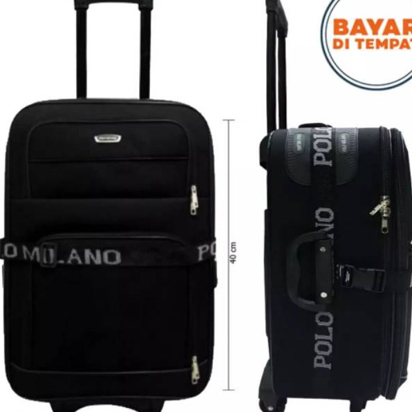 Diskon Tas Koper 24 inchi polo milano Ekspanding -Original