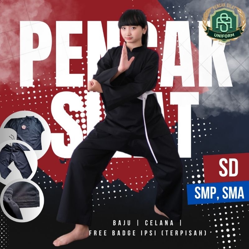 Baju Pencak Silat Anak SD IPSI Kids Premium Seragam Pencak Silat Pemula