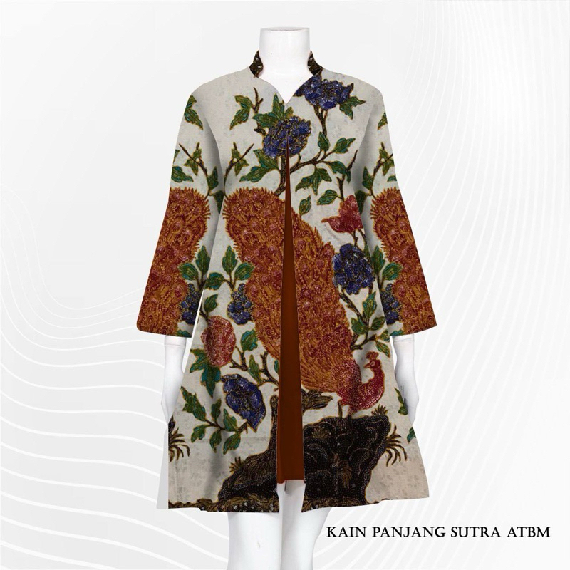 Kain batik tulis sutra atbm lajuran wanita 100% origina tulis asli SL128