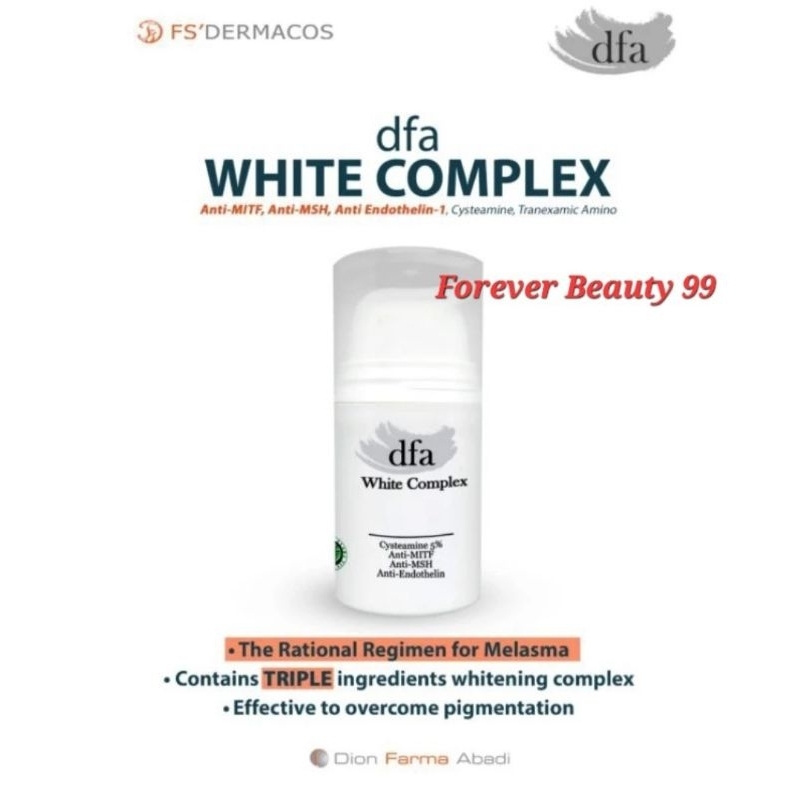 DFA White Complex serum - pemutih pencerah / flek / pelembab wajah