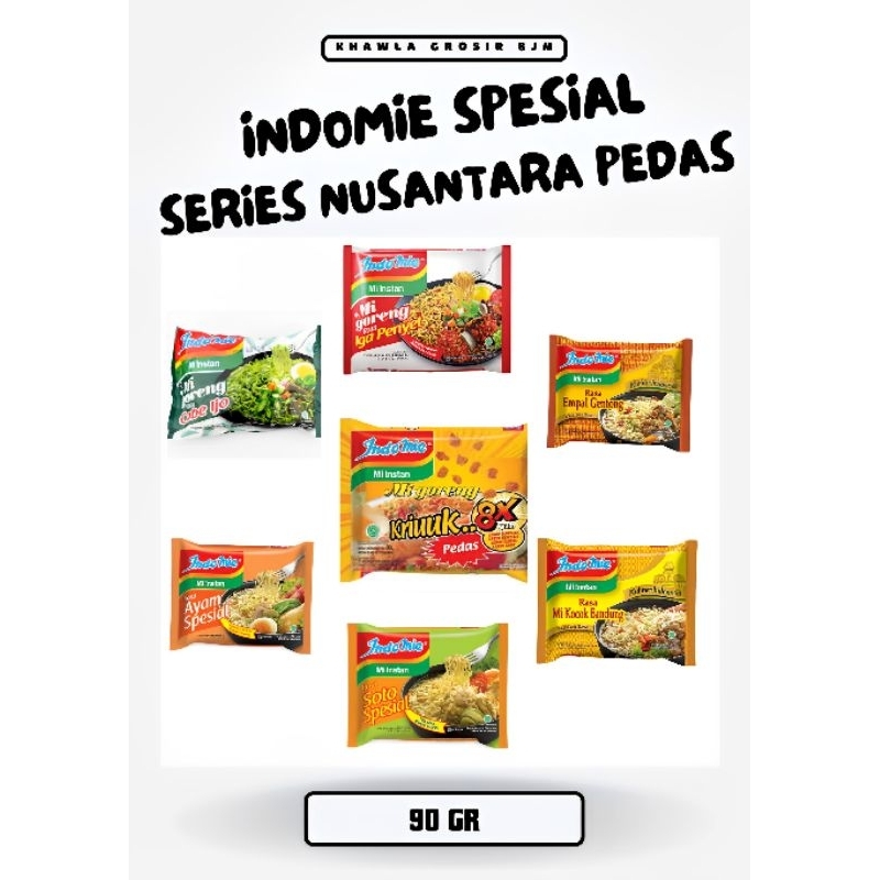 

KALSEL INDOMIE PLUS KARDUS SPESIAL SERIES NASTOLGIA PEDAS NUSANTARA 90 GR RAWON PEDAS MERCON GORENG CABE IJO IGA PENYET KRIUK PEDAS 8X SOTO AYAM SPESIAL MIE KOCOK BANDUNG EMPAL GENTONG KEBULI ARAB