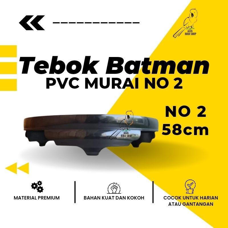 Tebok PVC Sangkar Kandang Murai PVC Batman No 2 ABS