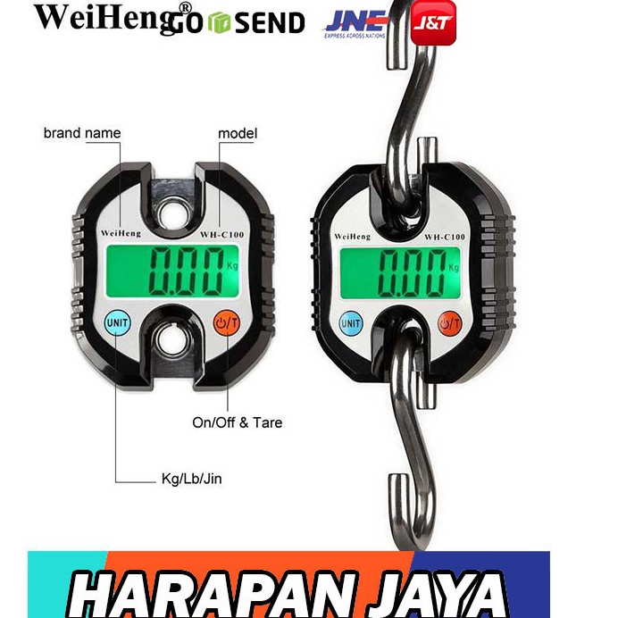 Murah Banget Timbangan Gantung Beras Padi Koper Digital 150kg 50g WeiHeng - WH-C100