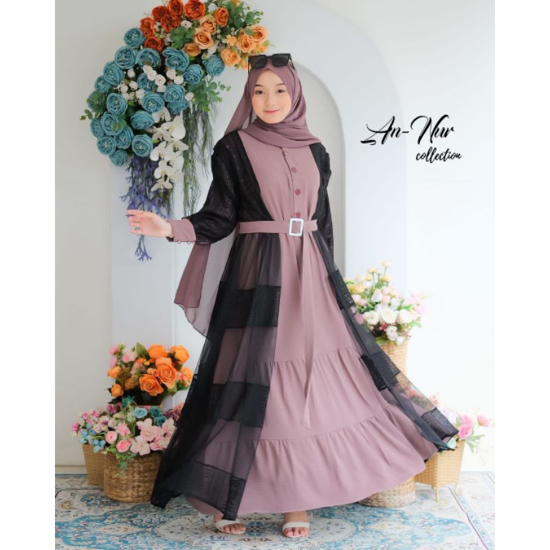 QUEEN DRESS SET OUTER BROKAT by AN NUR COLLECTION / GAMIS SET OUTER / GAMIS 2 IN 1 / GAMIS BROKAT / 