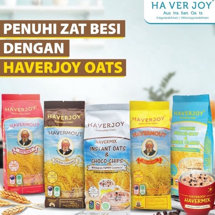 

Best Produk Haverjoy 1 kg 1Kg Australian Oatmeal Oats Sarapan Instant Oat / Rolled Oat / Quick Cooking Oat / Havermix Barley / Havermix Chocochip ➭➱✥❄