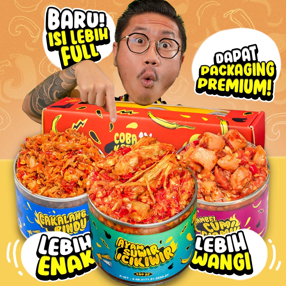 

[✑Q88(] Eatsambel - Paket Favorit Mas Yangun (Set 3) Promo Termurah