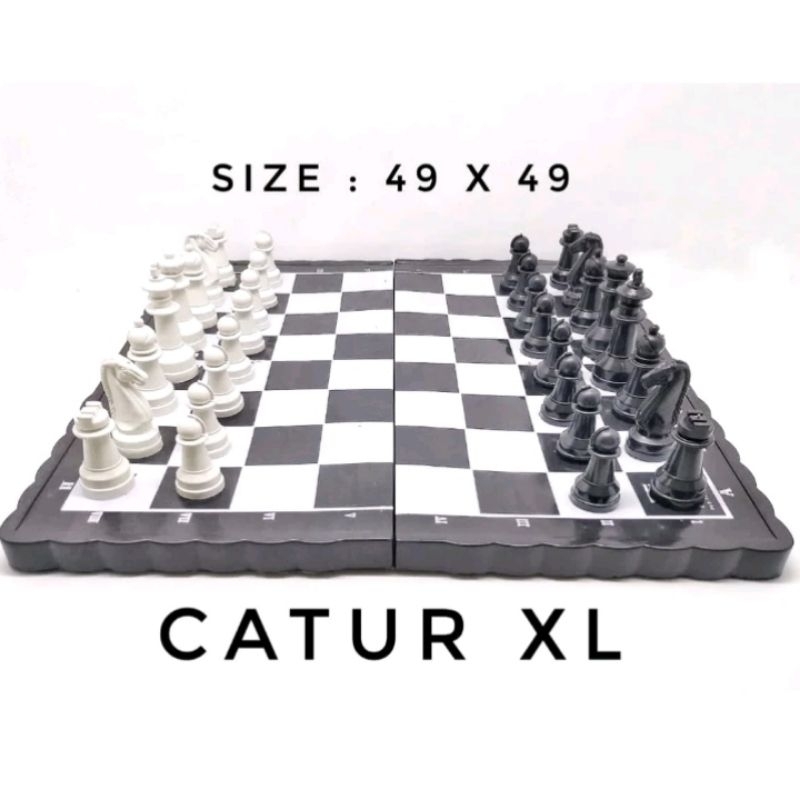 CATUR BESAR CATUR LIPAT PLASTIK XL UKURAN 48 X 48 CM
