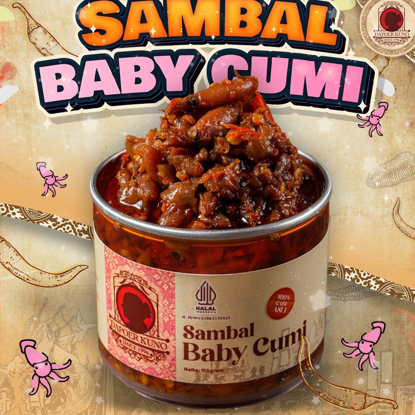 

[KODE GCKF9] Dapoer Kuno - Sambal Baby Cumi 150gr