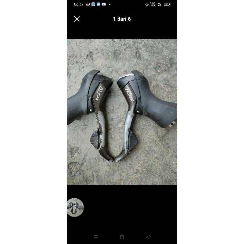 brifter Shimano 105 tipe 5600 2x10sp