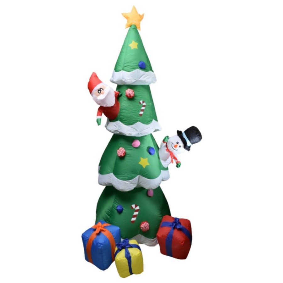 Noelle 240 Cm Patung balon Boneka Santa Claus Dekorasi Pohon natal