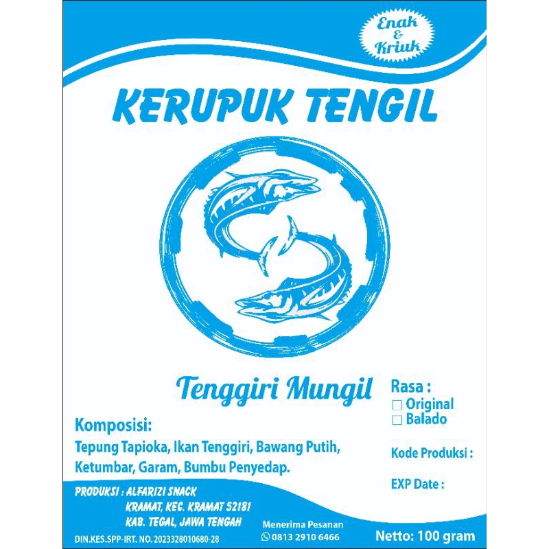 

Kerupuk Tengil Original 100 gram
