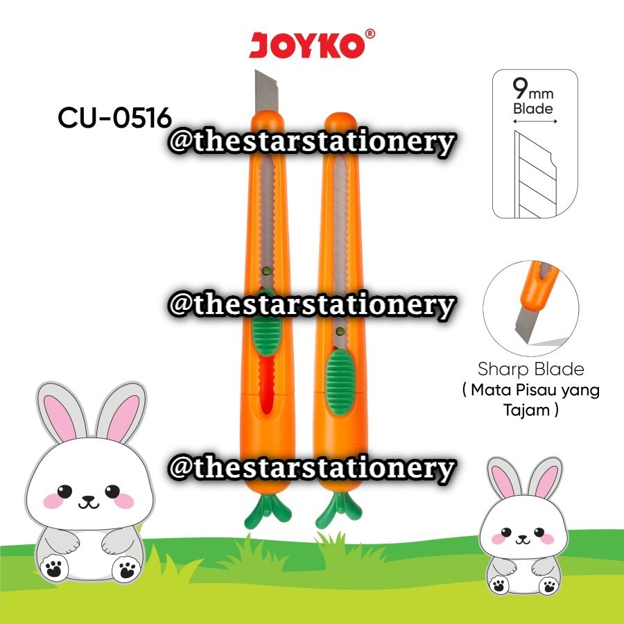 (1 Biji) GROSIR Cutter Joyko CU-0516 Wortel / Cutter Pemotong Joyko CU0516 / Joyko CU 0516