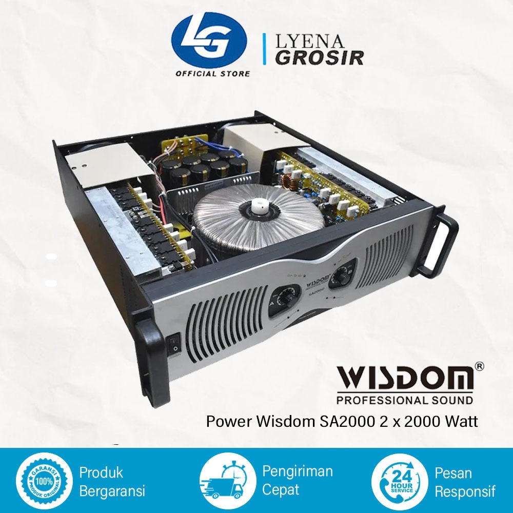 POWER WISDOM SA2000 SA 2000 2 x 2000 WATT ORIGINAL