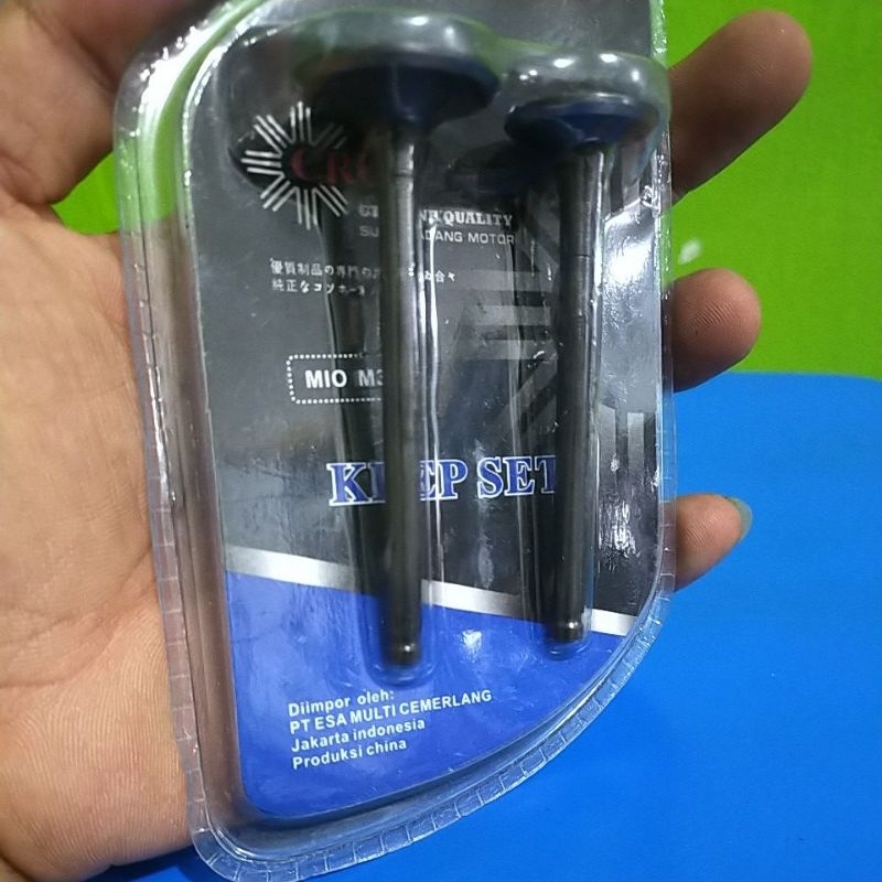 KLEP SET IN EX MIO M3 PAYUNG KLEP VALVE INBEX MIO M3 CRUN ORIGINAL