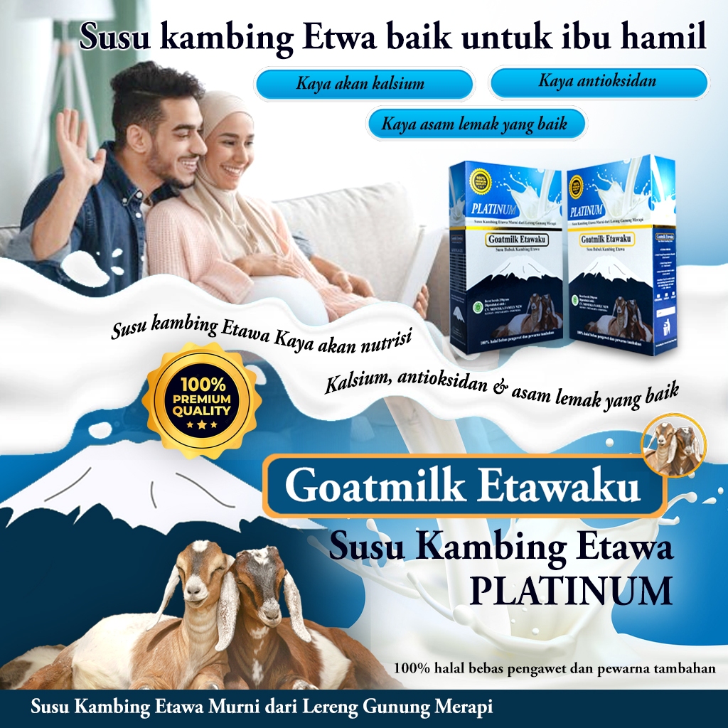 

SUSU GOATMILK ETAWAKU PLATINUM / Susu kambing / Susu kesehatan / Susu untuk pernafasan