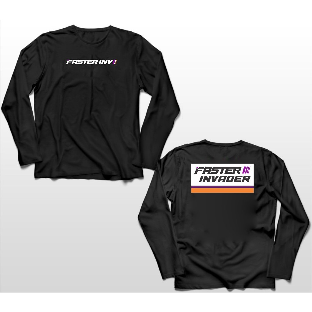 KAOS LENGAN PANJANG RACING FASTER INVADER BIG SIZE JUMBO